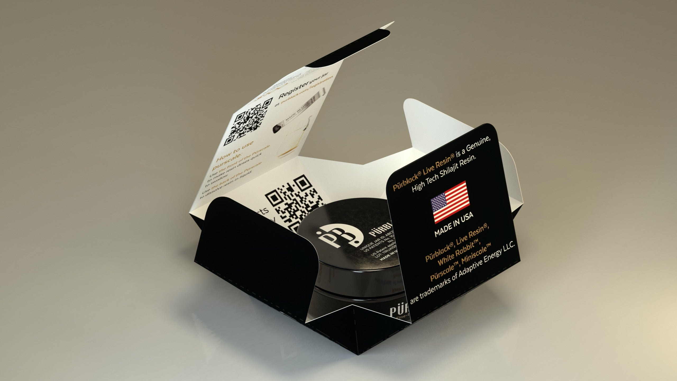 X2 Pürblack Shilajit Live Resin | True Gold & Silver Shilajit - (2X30g Jars with 2X Pürscale)